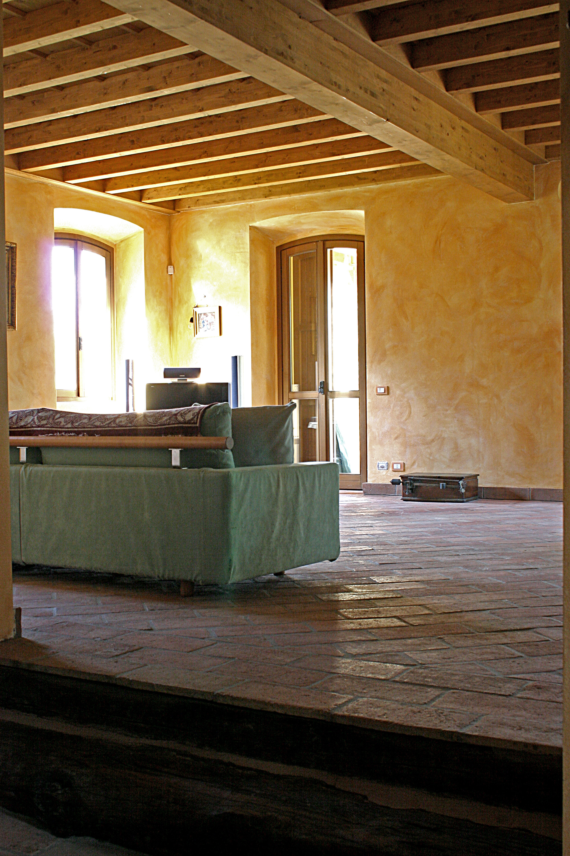 Soffitto-in-legno-casa-Olgiate Molgora