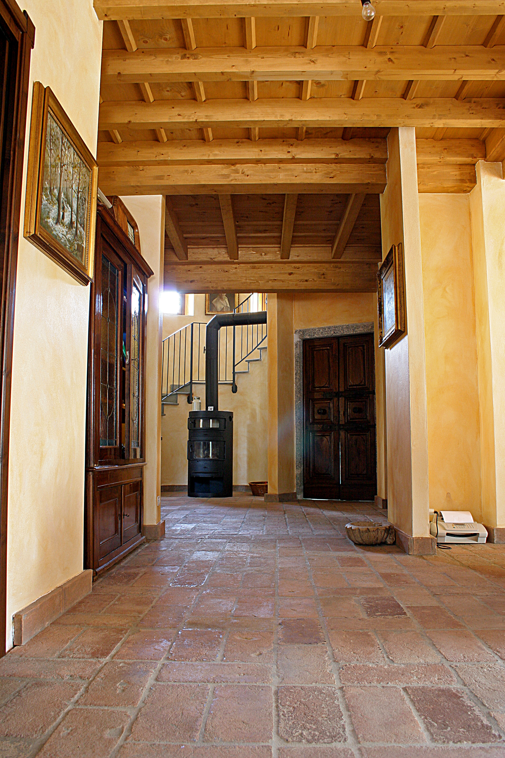 Soffitto-in-legno-casa-Missaglia